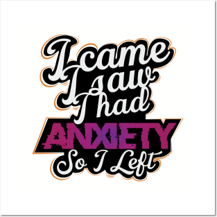 Anxiety Posters and Art